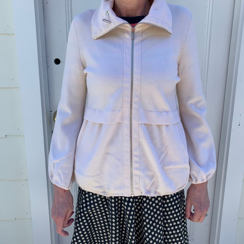 Akris Punto Women's Size 6 Cream Knit Jacket